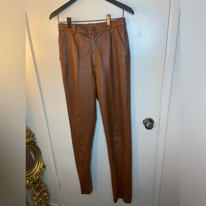 Vintage brown leather pants